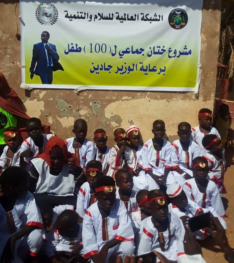 Boys receiving medical care and post-treatment support through a community health project